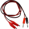 Test Bağlantı Kablosu - Banana Plug Krokodil Kablo 1 metre
