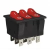 Üçlü Işıklı ON-OFF Anahtar Switch 9P
