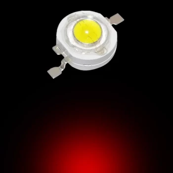 1W Power Led Koyu Kırmızı - Deep Red