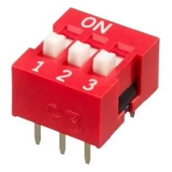 3 lü Dip Switch 2.54mm ON-OFF