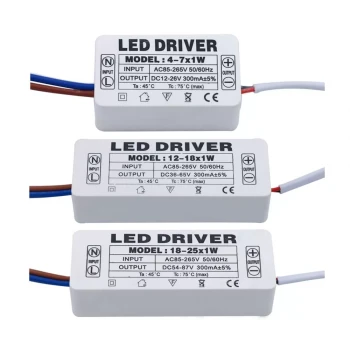 4 - 7 x 1W 300mA Led Sürücü Sabit Akım Led Driver
