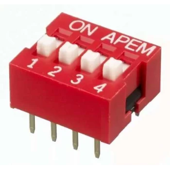 4 lü Dip Switch 2.54mm ON-OFF