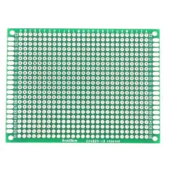 6x8 cm Çift Yüzlü Delikli Pertinaks Plaket