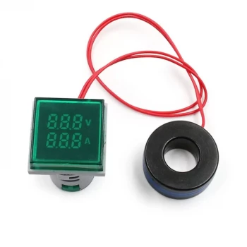 Dijital AC Ampermetre + Voltmetre Modülü 0-100A 20-500V - YEŞİL