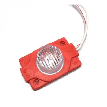 LED Modül Mercekli Tekli LED 1.5W 12 Volt Kırmızı