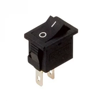Mini On-Off Power Switch Anahtar 2P - SiYAH 15x10