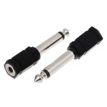 Mono Jak 3.5mm to 6.3mm inceden kalına Dönüştürücü  (Ses, Mikrofon, Hoparlör, Amfi)