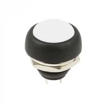 Push Buton - 12mm BEYAZ