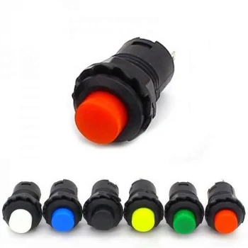 Push Buton Switch ON-OFF - 12mm KIRMIZI