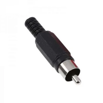 RCA Erkek Konnektör Tos Jak Fiş SiYAH