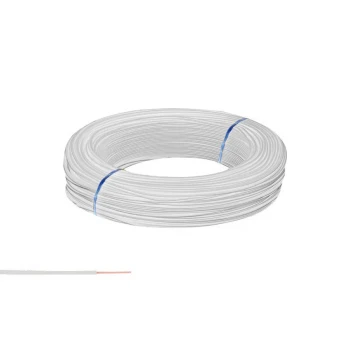 Tek Damarlı Zil Teli - Montaj Kablosu (1 metre) BEYAZ kablo