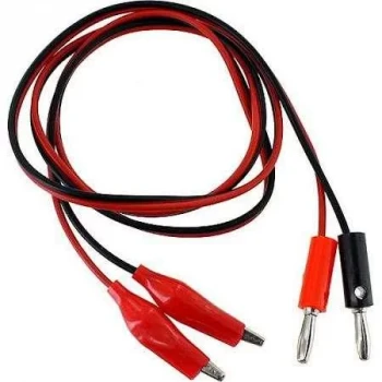 Test Bağlantı Kablosu - Banana Plug Krokodil Kablo 1 metre