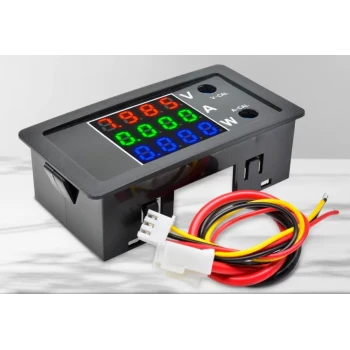 Voltmetre Ampermetre Wattmetre DC 0-100V 10A 1000W  Test Cihazı