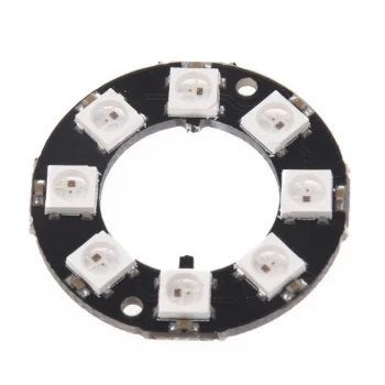 WS2812 Yuvarlak 8 bit RGB LED Modülü