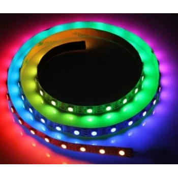 WS2812B Adreslenebilir RGB Şerit Led - 60 led - IP30 - (5m - 300 Led)