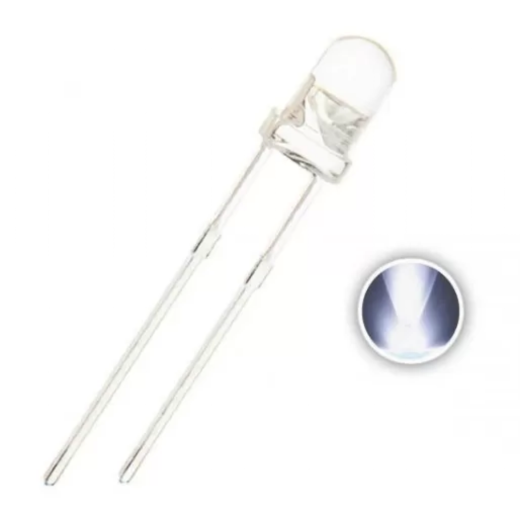 OSGGD23131E OPTOSUPPLY - LED | Green; 3mm; 8400÷10000mcd; 30°; Front - Foto 2