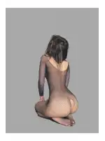 Özel Bölgesi Açık Kadın Full Taşlı Bodysuit Fantezi Vücut Çorabı