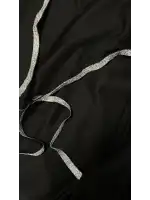 Siyah Dekolte Sim Askılı Fantezi Elbise
