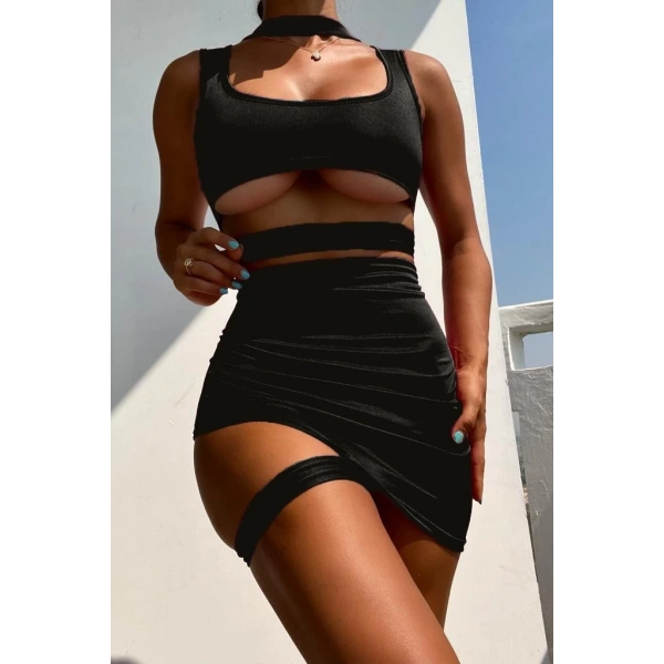 Kadın Özel Tasarım Mini Elbise