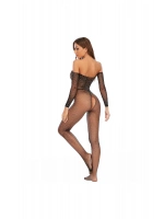Özel Bölgesi Açık Kadın Full Taşlı Bodysuit Fantezi Vücut Çorabı
