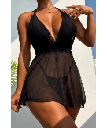 Bel Dekolteli Fantazi Gecelik Takım