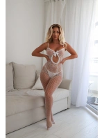 Kadın Beyaz Özel Bölgesi Açık Şık Fantazi Vücut Çorabı