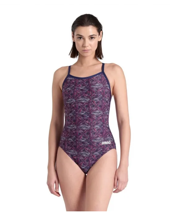 ARENA ABSTRACT TILES KADIN YÜZÜCÜ MAYOSU 007141417