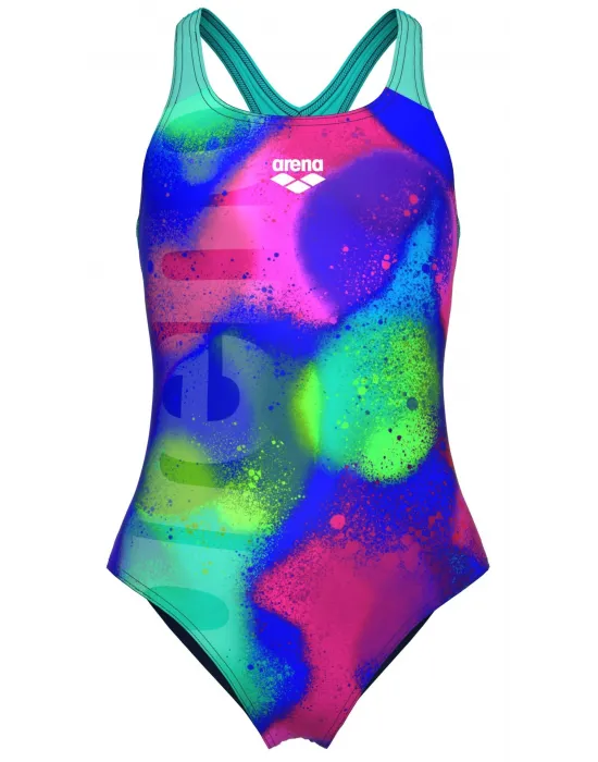 ARENA SPRAY PAINT KIZ ÇOCUK YÜZÜCÜ MAYOSU 010286740