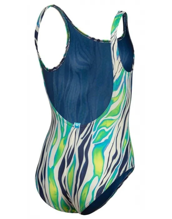 ARENA WATER PRINT KIZ ÇOCUK YÜZÜCÜ MAYOSU 007319601