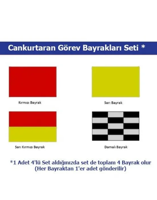 Cankurtaran Görev Bayrakları Seti