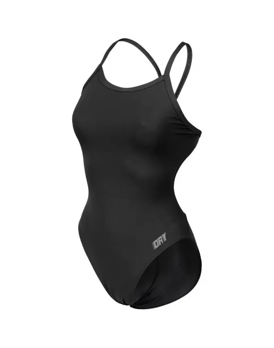 DRY KIZ ÇOCUK MAYO DÜZ SİYAH ANTRENMAN MAYOSU DRYANT001Ç