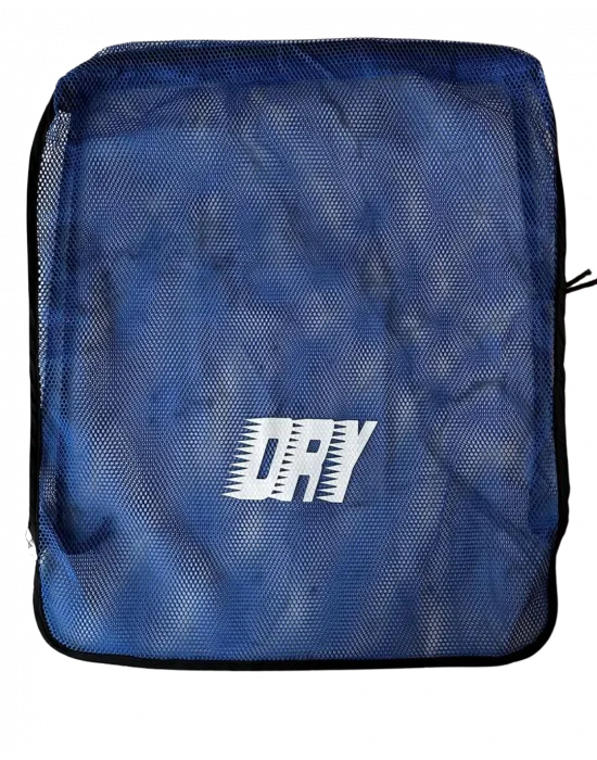 DRY MAVİ  FİLE ÇANTA BÜZGÜLÜ SIRT ASKILI - CEPSİZ -