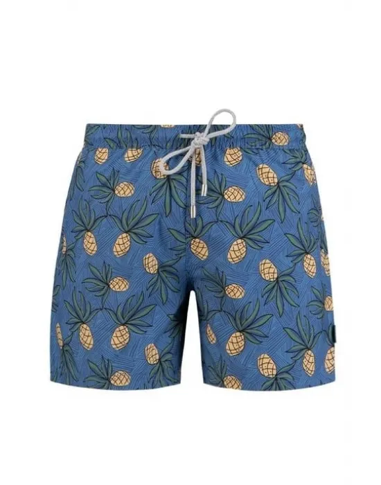 JOHN FRANK ERKEK ŞORT MAYO JFSS21SW39-PINEAPPLE BLUE