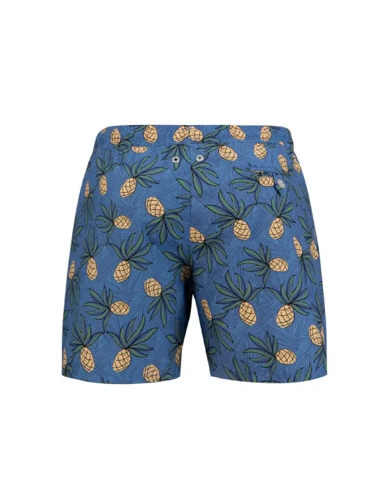 JOHN FRANK ERKEK ŞORT MAYO JFSS21SW39-PINEAPPLE BLUE