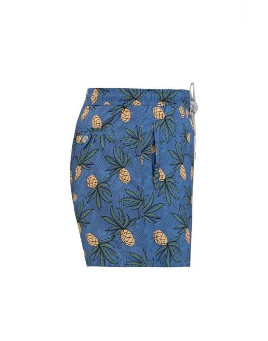 JOHN FRANK ERKEK ŞORT MAYO JFSS21SW39-PINEAPPLE BLUE