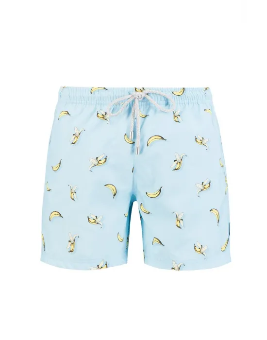 JOHN FRANK ERKEK ŞORT MAYO JFSS21SW55-BANANA BLUE