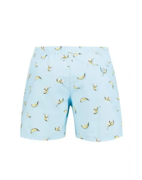 JOHN FRANK ERKEK ŞORT MAYO JFSS21SW55-BANANA BLUE