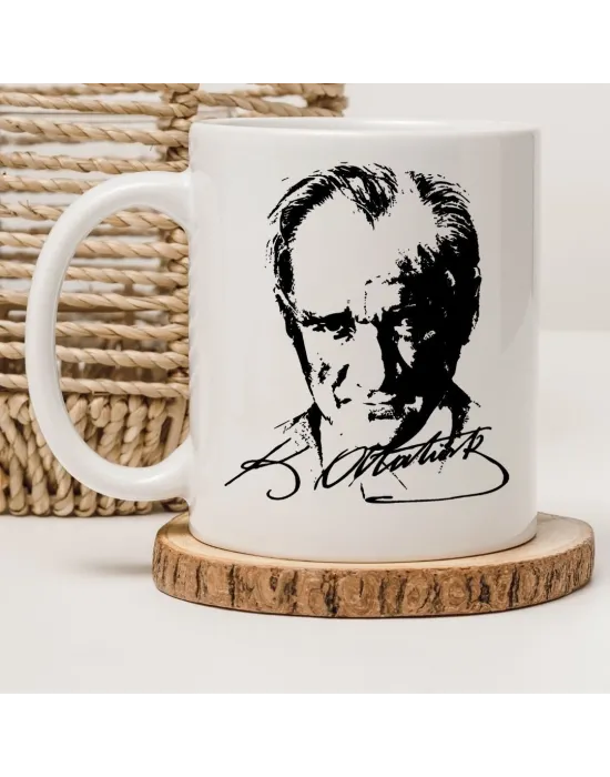 Mustafa Kemal Atatürk ve İmzası Özel Kupa