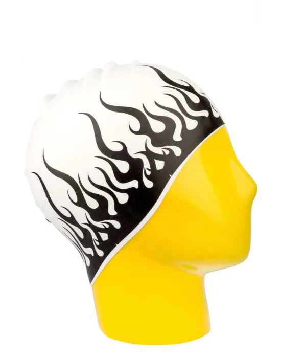 Özel Baskılı Bone Alev Beyaza Siyah Black Flame