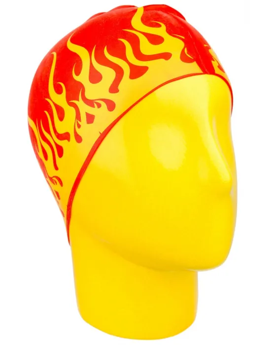 Özel Baskılı Bone Alev Kırmızıya Sarı Red Flame