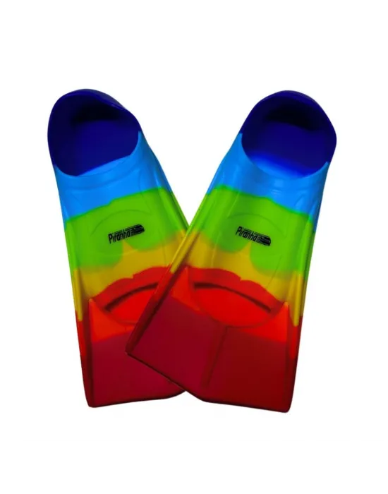Yeni Çok Renkli Piranha Silikon Yüzücü Kısa Ayak Paleti