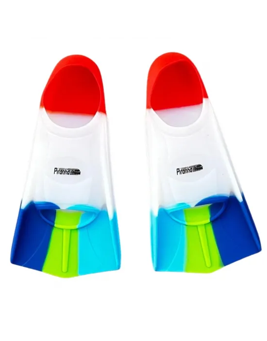 Yeni Çok Renkli Piranha Silikon Yüzücü Kısa Ayak Paleti