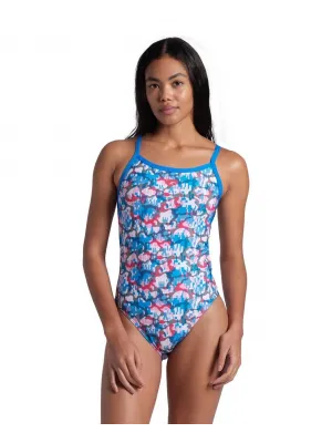 ARENA MULTI CAMO KADIN YÜZÜCÜ MAYOSU 007222810