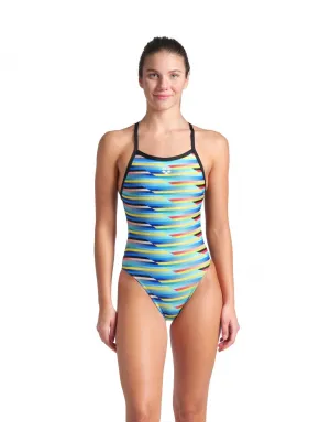 ARENA RACING STRIPE KADIN YÜZÜCÜ MAYOSU 009092550