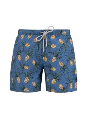 JOHN FRANK ERKEK ŞORT MAYO JFSS21SW39-PINEAPPLE BLUE