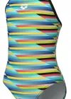 ARENA RACING STRIPE KIZ ÇOCUK YÜZÜCÜ MAYOSU 009006550