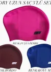 DRY UZUN SAÇ SİLİKON BONE 3LÜ SET ( FUŞYA PEMBE - KOYU MAVİ - BORDO )