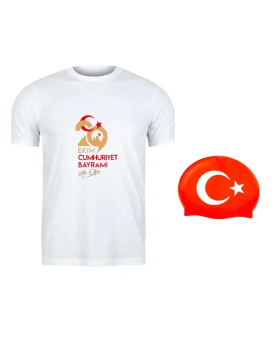 29 Ekime Özel Baskılı  Tshirt ve Bone