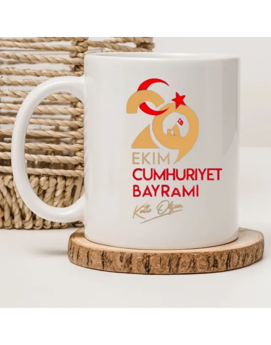 29 Ekim Özel Baskılı Seramik Kupa