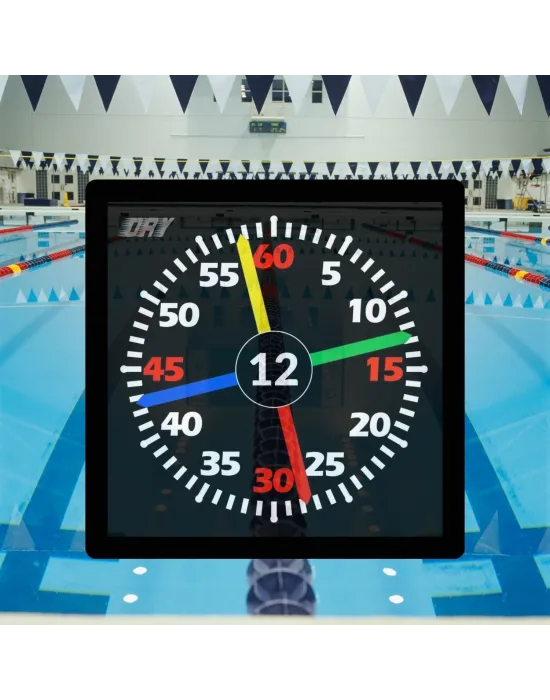 4 KOLLU DİJİTAL LED YÜZME HAVUZ ANTRENMAN SAATİ